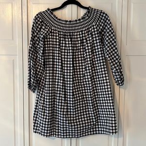 Abercrombie & Fitch Navy/White Plaid Dress